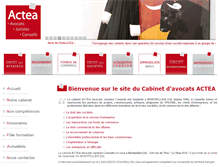 Tablet Screenshot of actea-avocats.com